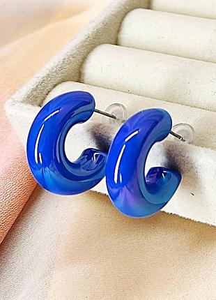 Серьги бижутерия цветные круги