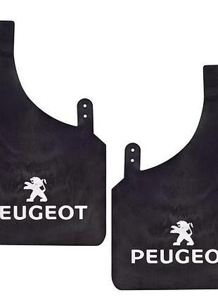Брызговики "sport master" xxl 280*440 peugeot черный 2шт