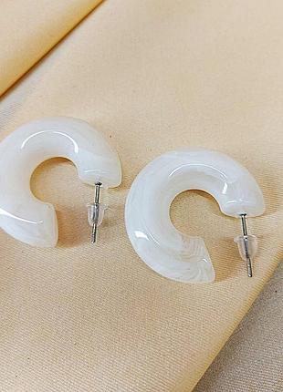 Серьги бижутерия цветные круги