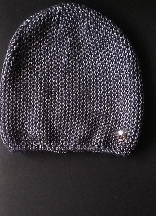 Шапка меланжевая на флисе