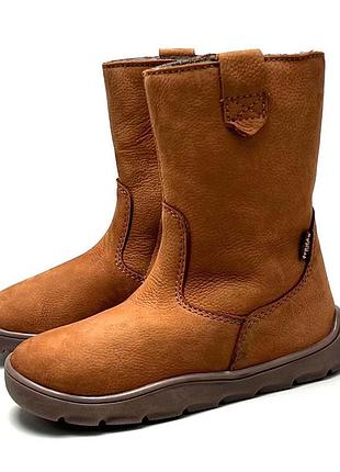 Детские зимние сапоги мальчику 28р froddo barefoot. натуральная кожа + овчина