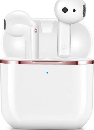 Беспроводные наушники гарнитура yobola t2 pro bluetooth v5.1 сенсорные белый, amazon, германия