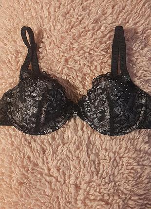 Бюстгальтер кружевной со стразами lascana