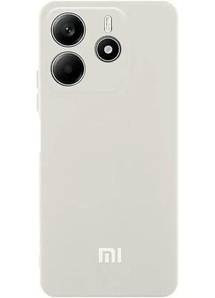 Чехол silicone cover lakshmi full camera (aa) with logo для xiaomi redmi note 14 4g (int. version) (белый / white)
