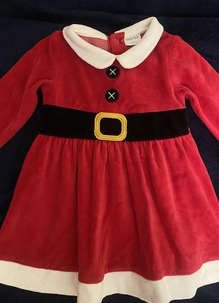 Новорічна сукня санти 9-12 міс