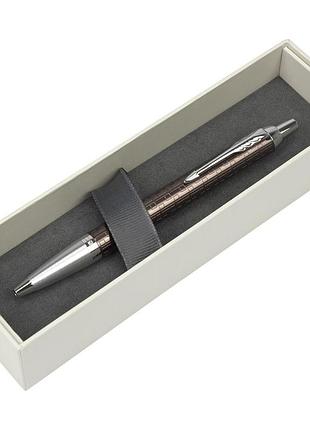 Ручка кулькова "parker im premium brown" 24532 хром
