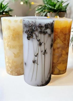 «волшебство природы» - набор свечей, с ароматом апельсин в шоколаде