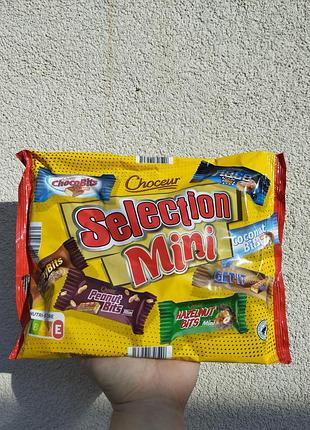 Набір шоколадних міні-батончиків choceur selection mini 21 шт 500 г