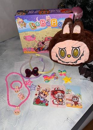 Набор labubu с мягкой сумочкой и набором для создания украшений, обручи, аксессуары