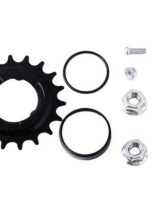 Тормозной крепеж заднего колеса + звездочка 24-28, 0680