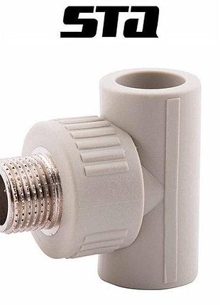Трійник з зовнішньою різьбою sta d25*1/2"н, україна