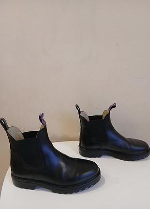 Шикарные кожаные сапоги, ботинки челси