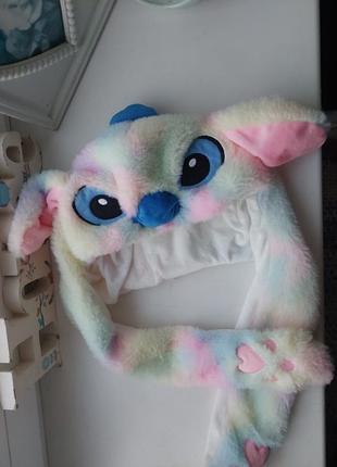 Стич шапка с подвижными ушками