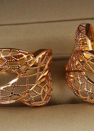 Кольцо xuping jewelry страсть р 17 золотистое