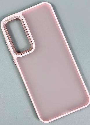 Накладка matte corrugated camera xiaomi redmi note 14s 4g-redmi note 13 pro 4g-poco m6 pro ( розовый)