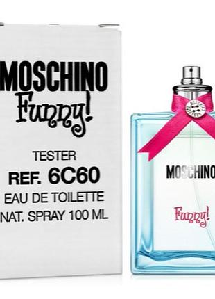 Moschino funny тестер 100 мл. туалетная вода женская москино фани