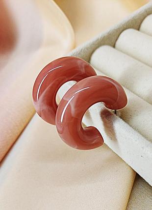 Серьги бижутерия цветные круги