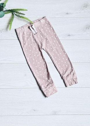 🍋штанці в рубчик  на 2/3 р як нові ціна -90 🍋колір - беж з пудровим відтінком д-50 см крок -31 см пояс-23