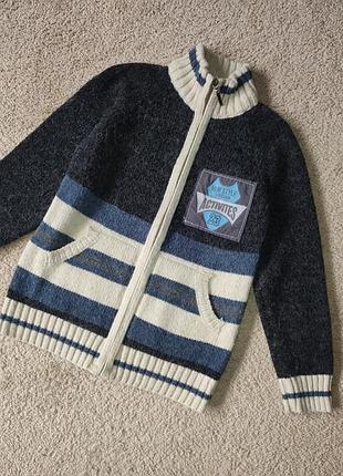 Светер теплый на молнии шерсть шерсть шерсть очень теплый свитер для мальчика