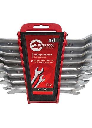 Набір комбінованих ключів intertool 8 шт. (6-22 мм) (ht-1002)