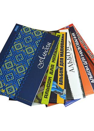 Альбом на скобе "1 вересня" для мальчиков 12 листов/120 гр.