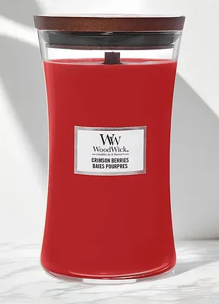 Свічка ароматна woodwick large crimson berries 609 г