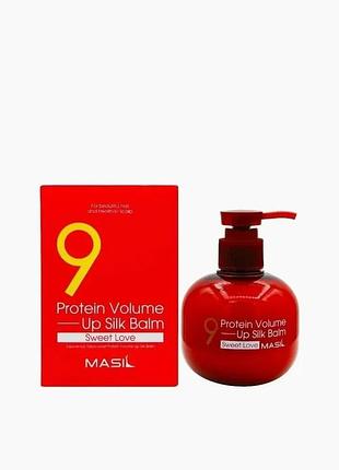 Несмываемый бальзам для волос с термозащитой masil 9 protein perfume balm sweet love 180 ml