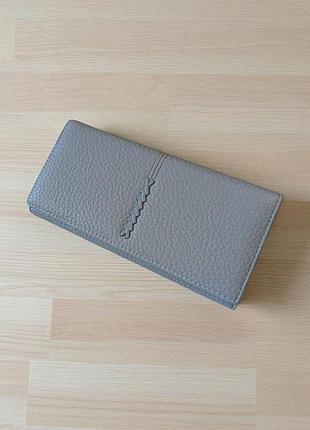 Гаманець жіночий великий на магніті з зовнішнім відділенням для монет saralyn 2-82a 19х10 см блакитний