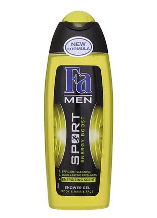Гель для душа fa men sport energy boost 250 мл (5410091692919)