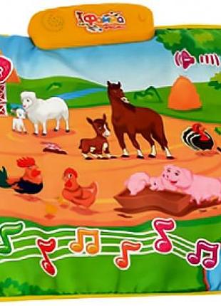 Детский развивающий коврик для малышей файна ферма 3455