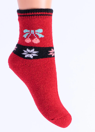 Носки шерстяные для девочки,детские внутри с махрой на ножку 27-34р