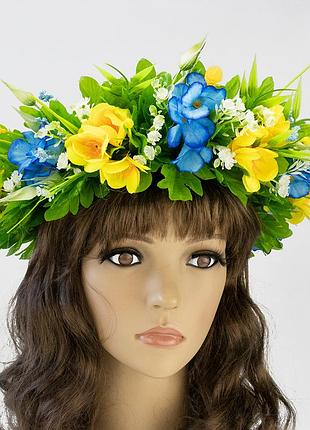 Украинский веночек объемный на голову живана 12887