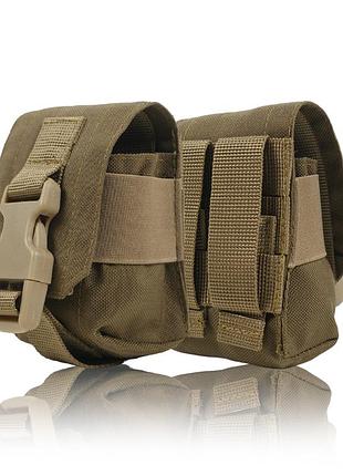 Тактичний підсумок під 1 гранату kiborg gu single mag pouch coyote