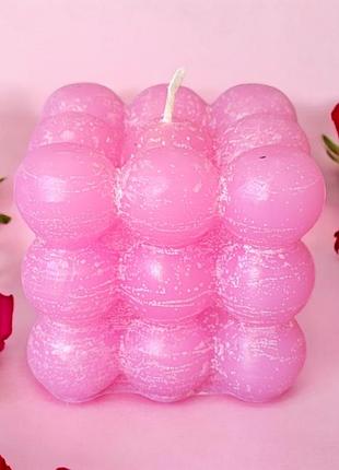 «розовое очарование», свеча с ароматом ягодный микс