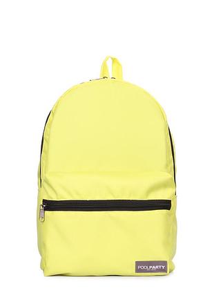 Городской женский рюкзак вместительный полиэстр hike-grey полиэстер, желтый