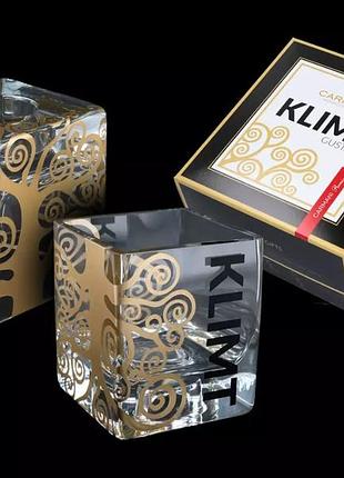 Ваза - подсвечник стеклянный г.клем поцелуй carmani, h-10 см (841-5401)