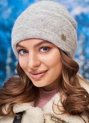 Шапка «лисбет ii» (6093) светло-серый