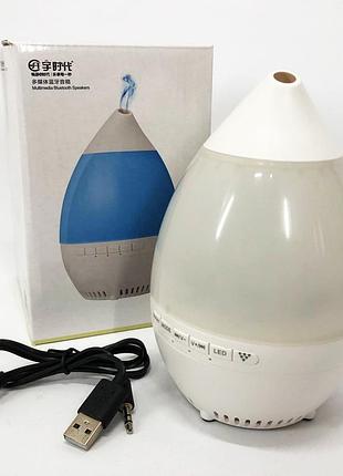 Колонка увлажнитель с диодной подсветкой jt-315, ионизатор увлажнитель воздуха аромадиффузор. цвет: белый