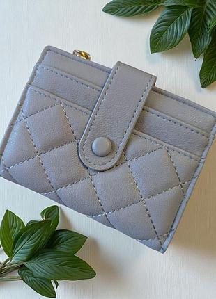 Кошелек женский маленький на кнопке с монетницей на змейке tailian 11х9 см выстроченный