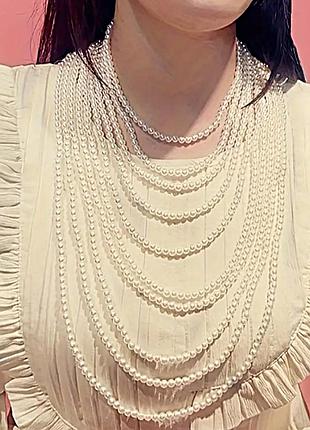 Чокер намисто багатошарове кольє жіноче