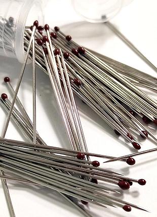 Булавки швейные peri одностержневые в футляре длина 38 мм толщина 0,71 мм упаковка 100 штук № 5 (6814)