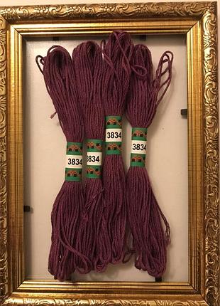 Мулине peri 3834 8м, 100% длинноволокнистый египетский хлопок, нитки для вышивки