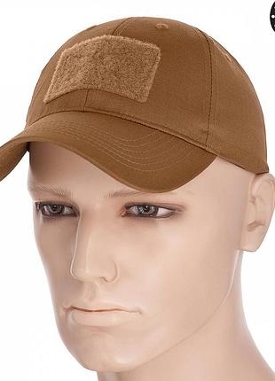 M-tac бейсболка з липучкою flex ріп-стоп coyote brown