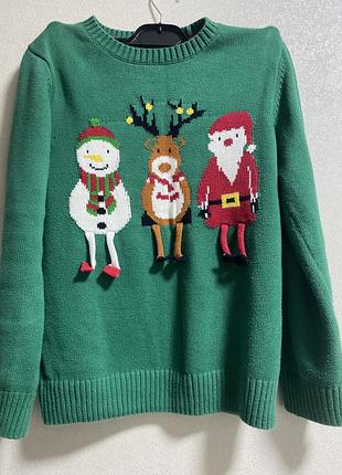 Кофта , светр  новорічний. н&м