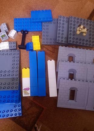 Конструктор jdlt (аналог lego duplo) "поліцейська дільниця",   "пожежна дільниця"