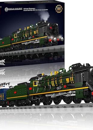 Игрушка-конструктор mold king 12025 – паровоз с подсветкой, набор с ду (3898 деталей) (б/у)