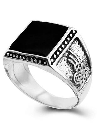 Чоловіча срібляста каблучка перстень, розмір 18,19,20