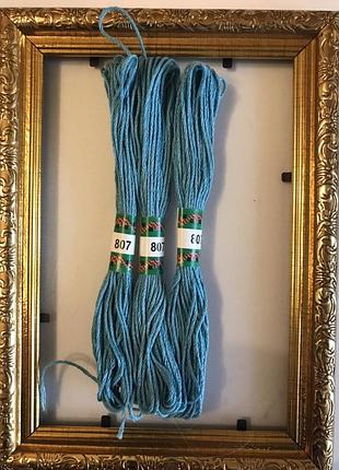 Мулине peri 807 8м, 100% длинноволокнистый египетский хлопок, нитки для вышивки