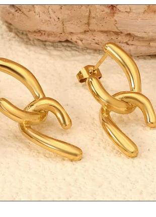 Серьги цепи нержавеющая сталь stainless steel