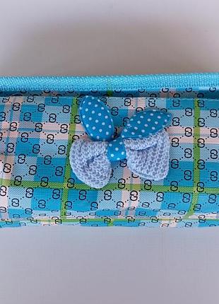 Школьный пенал 0180 для девочки . 2 отделения